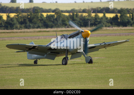 Ww11 Luftwaffe allemande messerschmidt 109 fighter à Duxford Clasic Wings Air afficher Banque D'Images