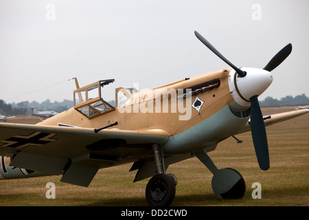 Ww11 Luftwaffe allemande messerschmidt 109 fighter à Duxford Clasic Wings Air afficher Banque D'Images