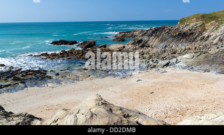 Petite plage de Fistral Newquay Cornwall England UK Banque D'Images