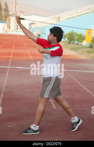 Duhok, le Kurdistan irakien. 22 août 2013. L'équipe paralympique iraquien au cours de la formation. Ils choisissent la province du Kurdistan pour leur formation en raison de la stabilité et de l'environnement peceful. Crédit : Francesco Gustincich/Alamy Live News Banque D'Images