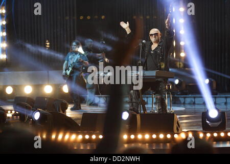 Sopot, Pologne 23, Sopot Août Haut de la page festival à Opéra de la forêt. Sur la photo : Le Groupe Lombard il se produit sur la scène Crédit : Michal Fludra/Alamy Live News Banque D'Images