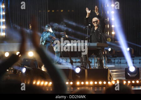 Sopot, Pologne 23, Sopot Août Haut de la page festival à Opéra de la forêt. Sur la photo : Le Groupe Lombard il se produit sur la scène Crédit : Michal Fludra/Alamy Live News Banque D'Images