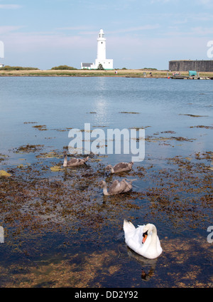 Hurst Point Lighthouse, Lymington, Hampshire, UK 2013 Banque D'Images