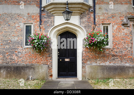 Entrée de l'abbaye House, accueil du maire de Winchester, Hampshire, Royaume-Uni. Banque D'Images