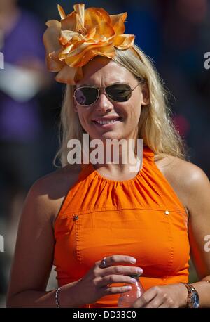 Saratoga Springs, New York, USA. Août 24, 2013. Des scènes de autour de la piste sur les travers Stakes jour sur l'Hippodrome de Saratoga à Saratoga Springs, New York le 24 août 2013. Crédit : Scott Serio/Eclipse/ZUMAPRESS.com/Alamy Live News Banque D'Images