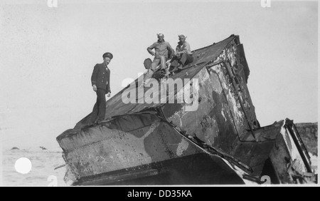 Honda points site d'épave 8 septembre 1923, Santa Barbara Co. en Californie. L'article de l'U.S.S. Lee, est arrivé sur les... - - 295443 Banque D'Images