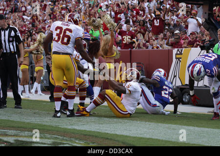 Samedi 24 Août, 20133, Redskins de Washington accueille les Bills de Buffalo au FedEx Field à Landover Maryland pour le troisième match d'avant saison. Redskins de Washington gagner 30-7. Credit : Khamp Sykhammountry/Alamy Live News Banque D'Images