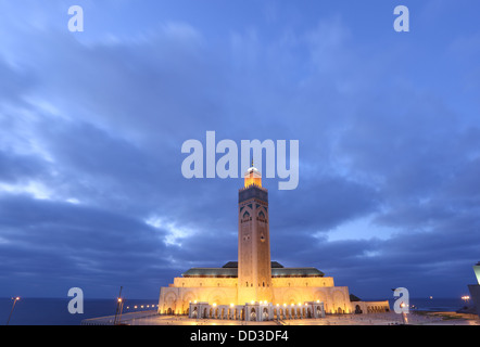 Grande Mosquée Hassan II à Casablanca, Maroc, Afrique du Nord Banque D'Images