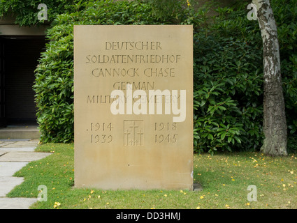 Cimetière de guerre allemand Staffordshire Cannock Chase Banque D'Images