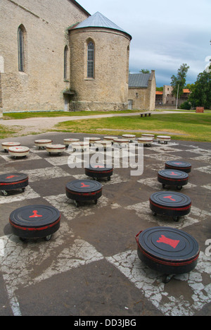 Piiskoplinnus le château épiscopal à Haapsalu resort ville Laanemaa county Estonie Europe du nord Banque D'Images