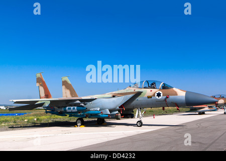 De l'air israélienne (IAF) en avion de chasse F-15I (Raam)sur le terrain Banque D'Images