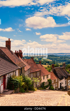 La célèbre colline de l'or à Shaftesbury , Dorset , Angleterre , Angleterre , Royaume-Uni Banque D'Images