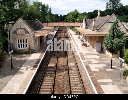 La gare de Bradford on Avon, Wiltshire, Royaume-Uni 2013 Banque D'Images