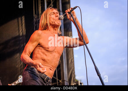 Toronto, Ontario, Canada. Août 25, 2013. IGGY POP et les Stooges intitulé Riot Fest à Toronto Crédit : Igor Vidyashev ZUMAPRESS.com/Alamy/Live News Banque D'Images