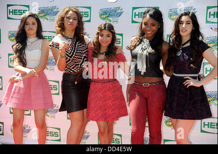 Camila Cabello, Dinah Jane Hansen, allié Hernandez, Kordei Normani Brooke Hamilton et Lauren Jauregui (cinquième harmonie) assister à la 2013 Arthur Ashe Kids Day à l'USTA Billie Jean King National Tennis Center le 24 août 2013 dans le Queens Borough de New York City Banque D'Images