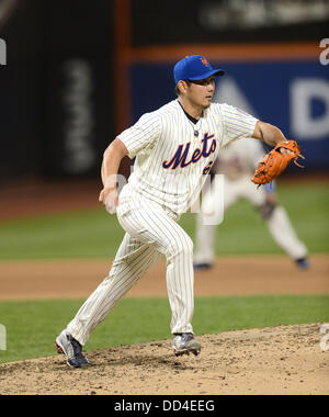 Daisuke Matsuzaka (Mets), le 23 août 2013 - : Daisuke Matsuzaka MLB baseball les Mets de New York en ligue majeure de baseball pendant les match contre les Tigers de Détroit au Citi Field à Flushing, New York, United States. (Photo de bla) Banque D'Images