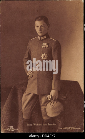 Ak Prinz Wilhelm von Liersch Preußen en uniforme, 7907 ; Banque D'Images