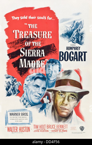 Le Trésor de la Sierra Madre - Affiche - film réalisé par John Huston - Warner Bros 1948 Banque D'Images