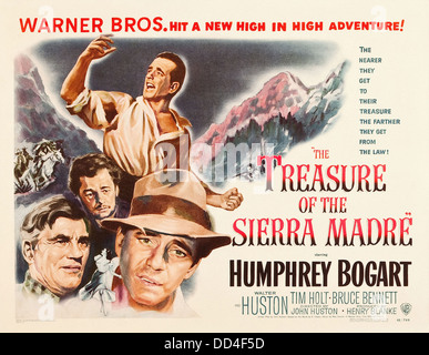 Le Trésor de la Sierra Madre - Affiche - film réalisé par John Huston - Warner Bros 1948 Banque D'Images