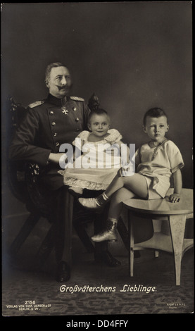 Ak l'empereur Guillaume II. mit seinen Enkeln Liersch, 2156 ; Banque D'Images