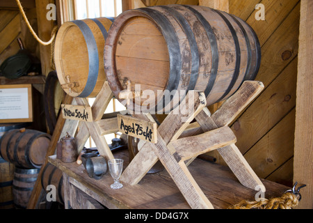 Intérieur de la Jim Beam Bourbon et Whiskey Distillery, Clermont, Kentucky, USA Banque D'Images