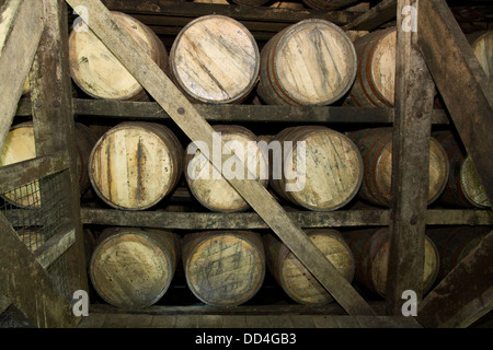 Intérieur de la Jim Beam Bourbon et Whiskey Distillery, Clermont, Kentucky, USA Banque D'Images