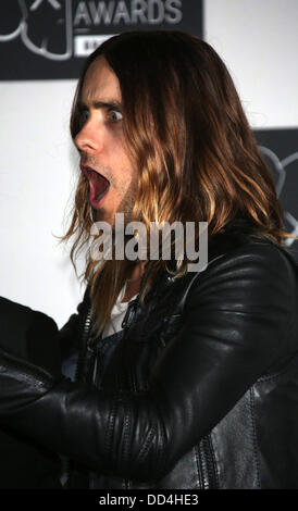 Brooklyn, New York, USA. Août 25, 2013. Musicien et acteur américain Jared Leto pose dans la salle de presse Les MTV Video Music Awards au Barclays Center de Brooklyn, New York, USA, 25 août 2013. Photo : Hubert Boesl/dpa/Alamy Live News Banque D'Images