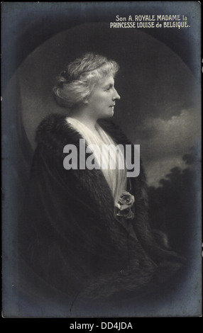 Ak Royale Madame la Princesse Louise de Belgique ; Banque D'Images