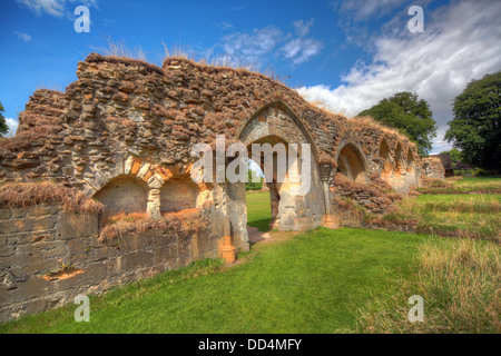 Hailes Abbaye cistercienne, Cheltenham, Gloucestershire, Angleterre, GL54 5PB Banque D'Images