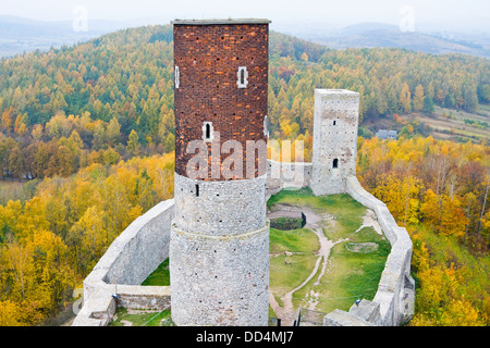 Château médiéval de Checiny, Pologne. Banque D'Images