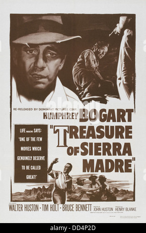 Le Trésor de la Sierra Madre - Affiche - film réalisé par John Huston - Warner Bros 1948 Banque D'Images