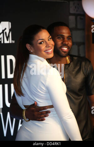 Brooklyn, New York, USA. Août 25, 2013. Chanteurs nous Jordin Sparks et Jason Derulo arrivent pour les MTV Video Music Awards au Barclays Center de Brooklyn, New York, USA, 25 août 2013. Photo : Hubert Boesl/dpa/Alamy Live News Banque D'Images