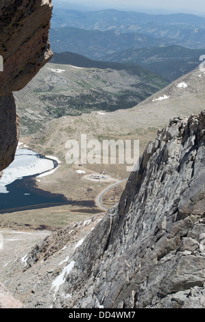 Le sommet et les lacs du Mont Evans, près de Denver, Colorado, USA Banque D'Images