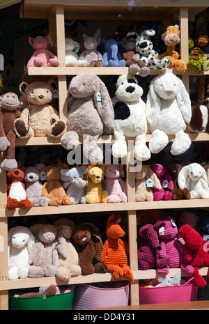 Les jouets mous en vente à la boutique Jellycat à Richmond - TW9 London UK Banque D'Images