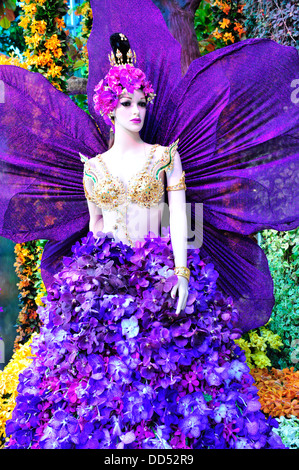 Bangkok's Orchid Show organisé par Siam Paragon pour célébrer le 81e anniversaire de Sa Majesté la Reine Sirikit de Thaïlande Banque D'Images
