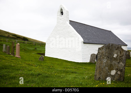 L'église de la Sainte Croix, l'ouest du pays de Galles, et monnaie Banque D'Images