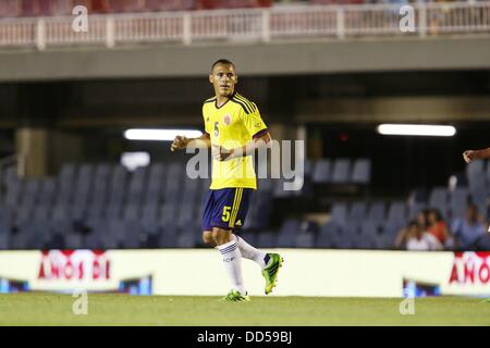 Aldo Leao Ramirez (COL), le 14 août 2013 - Football : match amical entre la Colombie et la Serbie, au Mini Estadi, Barcelone, Espagne, le 14 août 2013. (Photo de bla) Banque D'Images