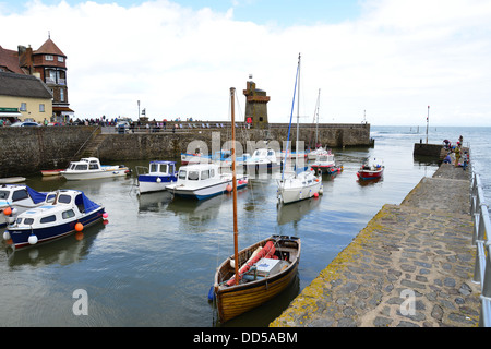 Port de Lynmouth, Lynmouth, Devon, Angleterre, Royaume-Uni Banque D'Images