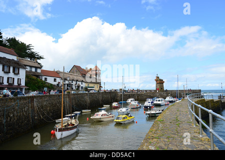 Port de Lynmouth, Lynmouth, Devon, Angleterre, Royaume-Uni Banque D'Images