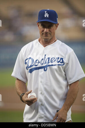 Los Angeles, Californie, USA. 27 août, 2013. LOS ANGELES, CA - le 26 août : l'acteur Christopher Meloni assiste à la partie à Stade Dodgers entre les Dodgers de Los Angeles vs Chicago Cubs le 26 août 2013 à Los Angeles, Californie.ARMANDO ARORIZO. Credit : Armando Arorizo ZUMAPRESS.com/Alamy/Prensa Internacional/Live News Banque D'Images