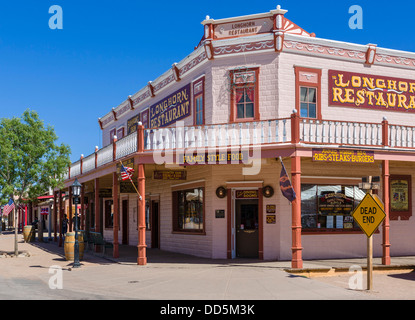 Restaurant Longhorn sur East Allen Street dans le centre-ville de Tombstone, Arizona, USA Banque D'Images