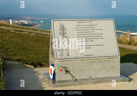 La Seconde Guerre mondiale, War Memorial 11 Beachy Head Sussex Uk Banque D'Images