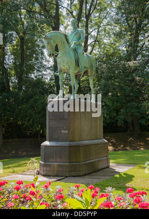 Statue de prince albert avec son cheval nimrod Banque D'Images