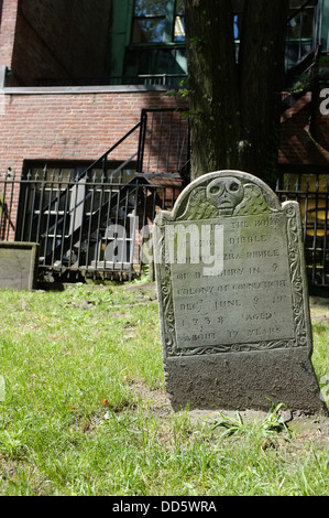 Old Granary Burying Ground, Boston, États-Unis Banque D'Images