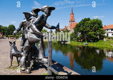 Chleusenspucker "sculpture", l'Allemagne, Rathenow Banque D'Images