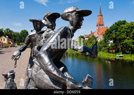 Chleusenspucker "sculpture", l'Allemagne, Rathenow Banque D'Images