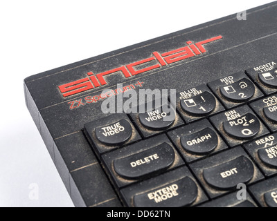 Sinclair ZX Spectrum 128K 1980 accueil ordinateur Banque D'Images