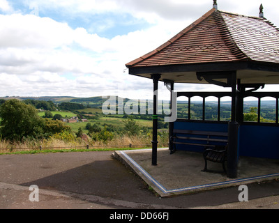 Abri Public, parc à pied vue, Shaftesbury, Dorset, UK 2013 Banque D'Images