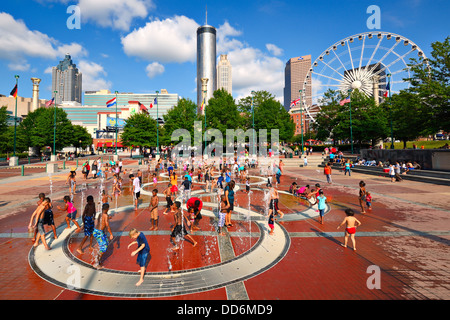 Atlanta, Géorgie, au Centennial Olympic Park. Banque D'Images