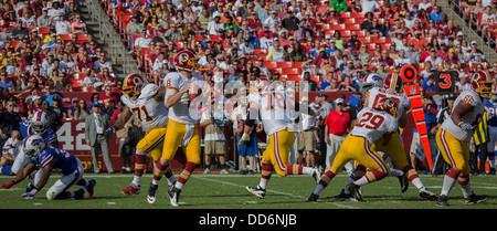 24 août 2013, Landover, MD FedEx field Redskins de Washington prend les Bills de Buffalo pour le troisième match d'avant saison pour 2013. Banque D'Images